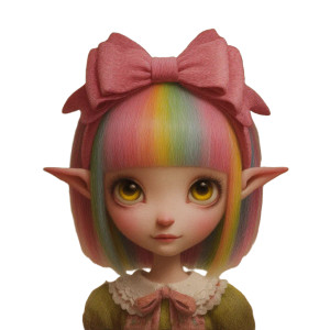 Rainbow-Haired Elf Vinyl Car Decal Sticker – Waterproof & UV-Resistant 3.4133333333333336" Rainbow-Haired Elf Vinyl Car Decal Sticker – Waterproof & UV-Resistant 3.4133333333333336"