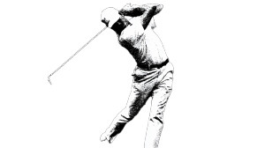 Retro Golfer Silhouette Vinyl Car Decal Sticker – Waterproof & UV-Resistant 5.4