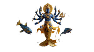 Matsya Avatar Vinyl Car Decal Sticker – Waterproof & UV-Resistant 5.4 Matsya Avatar Vinyl Car Decal Sticker – Waterproof & UV-Resistant 5.4