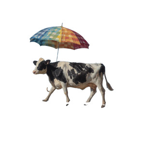 Cow On Tightrope Vinyl Car Decal Sticker – Waterproof & UV-Resistant 3.4133333333333336" Cow On Tightrope Vinyl Car Decal Sticker – Waterproof & UV-Resistant 3.4133333333333336"