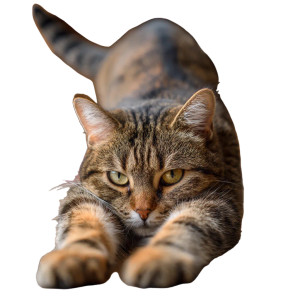 Stretching Tabby Cat V3 Vinyl Car Decal Sticker – Waterproof & UV-Resistant 3.4133333333333336" Stretching Tabby Cat V3 Vinyl Car Decal Sticker – Waterproof & UV-Resistant 3.4133333333333336"