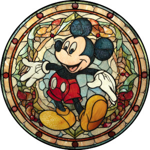 Stained Glass Mickey Vinyl Car Decal Sticker – Waterproof & UV-Resistant 3.4133333333333336" Stained Glass Mickey Vinyl Car Decal Sticker – Waterproof & UV-Resistant 3.4133333333333336"