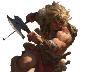 Blonde Barbarian Axe Vinyl Car Decal Sticker – Waterproof & UV-Resistant 3.253333333333333