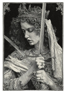 Queen Of Swords V2 Vinyl Car Decal Sticker – Waterproof & UV-Resistant 4.373333333333333"