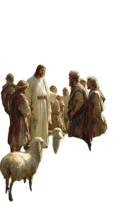 Jesus With Shepherds Vinyl Car Decal Sticker – Waterproof & UV-Resistant 9.706666666666667"