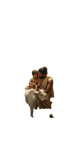 Baby Krishna With Father Vinyl Car Decal Sticker – Waterproof & UV-Resistant 5.12"