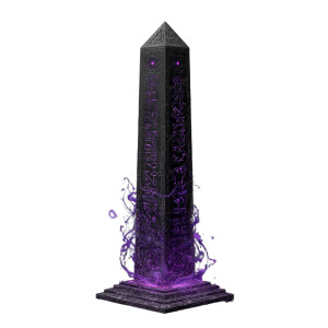 Ancient Magic Obelisk Vinyl Car Decal Sticker – Waterproof & UV-Resistant 3.4133333333333336"