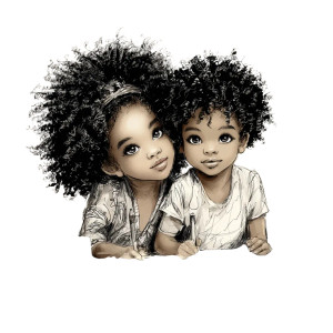 Afro Kids Coloring Vinyl Car Decal Sticker – Waterproof & UV-Resistant 6.826666666666667" Afro Kids Coloring Vinyl Car Decal Sticker – Waterproof & UV-Resistant 6.826666666666667"