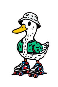 Duck In Outfit Vinyl Car Decal Sticker – Waterproof & UV-Resistant 8.96" Duck In Outfit Vinyl Car Decal Sticker – Waterproof & UV-Resistant 8.96"