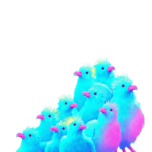 Bright Blue Birds Vinyl Car Decal Sticker – Waterproof & UV-Resistant 3.4133333333333336"