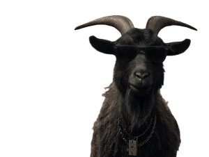 Stylish Goat Portrait Vinyl Car Decal Sticker – Waterproof & UV-Resistant 6.1866666666666665"