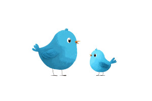 Chibi Blue Birds Vinyl Car Decal Sticker – Waterproof & UV-Resistant 5.97333333333333