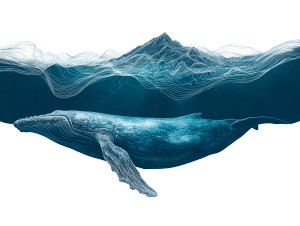 Greenland Whale Vinyl Car Decal Sticker – Waterproof & UV-Resistant 6.1866666666666665"