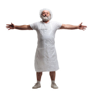 Middle-Aged Chef Vinyl Car Decal Sticker – Waterproof & UV-Resistant 3.4133333333333336"