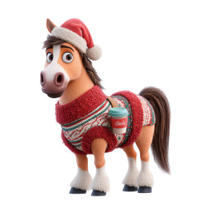 Christmas Horse Vinyl Car Decal Sticker – Waterproof & UV-Resistant 3.4133333333333336" Christmas Horse Vinyl Car Decal Sticker – Waterproof & UV-Resistant 3.4133333333333336"