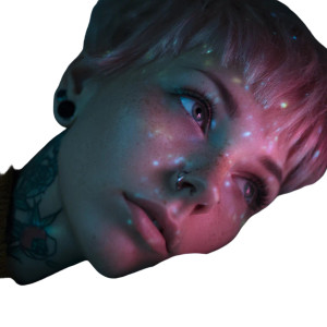 Tattooed Girl Lying Vinyl Car Decal Sticker – Waterproof & UV-Resistant 3.4133333333333336"