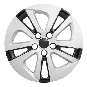 Enhance Your Prius | 15 Inch 5 Spoke Wheel Cover Set | Snap-On Fitment | Silver/Black Finish Enhance Your Prius | 15 Inch 5 Spoke Wheel Cover Set | Snap-On Fitment | Silver/Black Finish