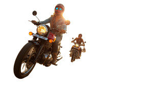 Beach Motorcycle Ride Vinyl Car Decal Sticker – Waterproof & UV-Resistant 2.72"