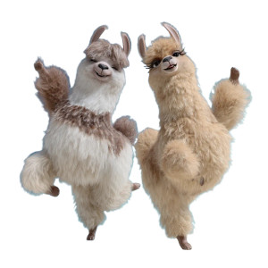 Dancing Llamas Vinyl Car Decal Sticker – Waterproof & UV-Resistant 6.826666666666667" Dancing Llamas Vinyl Car Decal Sticker – Waterproof & UV-Resistant 6.826666666666667"
