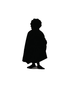 Hobbit Silhouette Poster Vinyl Car Decal Sticker – Waterproof & UV-Resistant 8.0"