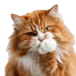 Red Ragdoll Cat Vinyl Car Decal Sticker – Waterproof & UV-Resistant 3.4133333333333336"