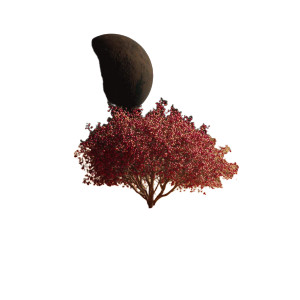 Mars Apple Tree Vinyl Car Decal Sticker – Waterproof & UV-Resistant 3.4133333333333336"