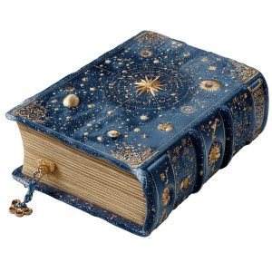 Celestial Dictionary Vinyl Car Decal Sticker – Waterproof & UV-Resistant 3.4133333333333336"