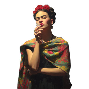 Frida Kahlo Smoking Vinyl Car Decal Sticker – Waterproof & UV-Resistant 6.826666666666667" Frida Kahlo Smoking Vinyl Car Decal Sticker – Waterproof & UV-Resistant 6.826666666666667"