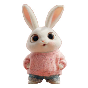 Cute Cartoon Rabbit V6 Vinyl Car Decal Sticker – Waterproof & UV-Resistant 3.4133333333333336" Cute Cartoon Rabbit V6 Vinyl Car Decal Sticker – Waterproof & UV-Resistant 3.4133333333333336"
