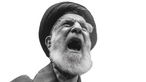 Khamenei War Shout Vinyl Car Decal Sticker – Waterproof & UV-Resistant 2.72"