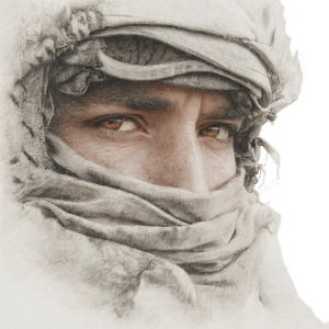 Soldier In Kefiah Vinyl Car Decal Sticker – Waterproof & UV-Resistant 3.4133333333333336"