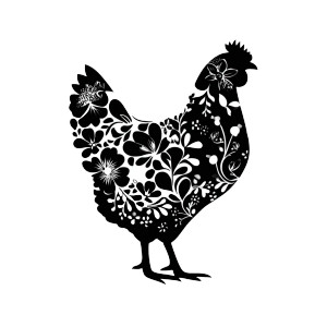 Floral Chicken Silhouette Vinyl Car Decal Sticker – Waterproof & UV-Resistant 3.4133333333333336" Floral Chicken Silhouette Vinyl Car Decal Sticker – Waterproof & UV-Resistant 3.4133333333333336"