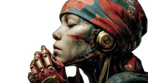 Cyberpunk Goddess V5 Vinyl Car Decal Sticker – Waterproof & UV-Resistant 5.4