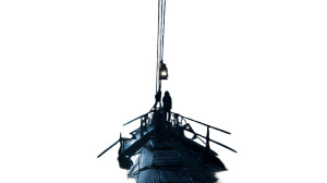 Lone Sailor Night Vinyl Car Decal Sticker – Waterproof & UV-Resistant 2.72"