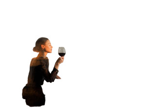 Avant-Garde Wine Scene Vinyl Car Decal Sticker – Waterproof & UV-Resistant 6.1866666666666665"