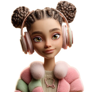 Cute Teen Influencer Vinyl Car Decal Sticker – Waterproof & UV-Resistant 6.826666666666667"