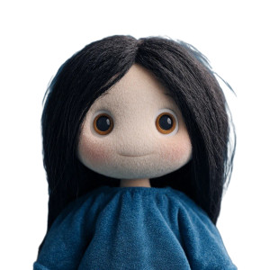 Human Plush Toy Vinyl Car Decal Sticker – Waterproof & UV-Resistant 3.4133333333333336"