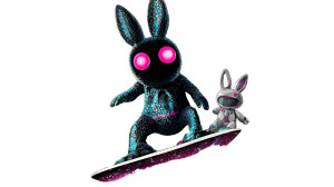 Futuristic Alien Surfer Vinyl Car Decal Sticker – Waterproof & UV-Resistant 5.4