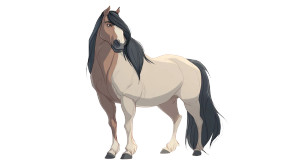 Majestic White Horse V14 Vinyl Car Decal Sticker – Waterproof & UV-Resistant 2.72"