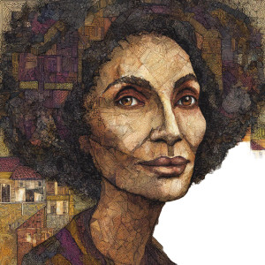 Zentangle African Portrait Vinyl Car Decal Sticker – Waterproof & UV-Resistant 3.4133333333333336"