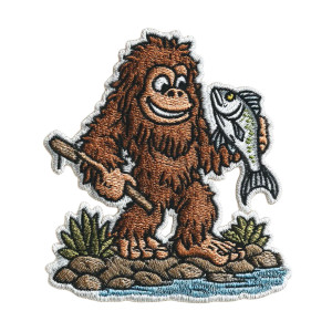 Cartoon Bigfoot Patch Vinyl Car Decal Sticker – Waterproof & UV-Resistant 3.4133333333333336"