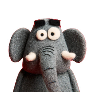 Silly Cartoon Elephant Vinyl Car Decal Sticker – Waterproof & UV-Resistant 6.826666666666667"