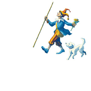 Jester On Cliff Vinyl Car Decal Sticker – Waterproof & UV-Resistant 3.4133333333333336"