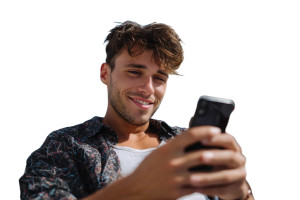 Beachside Phone Reader Vinyl Car Decal Sticker – Waterproof & UV-Resistant 2.986666666666667"