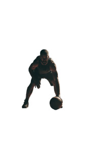 Focused Basketball Player Vinyl Car Decal Sticker – Waterproof & UV-Resistant 9.706666666666667"
