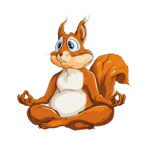 Meditating Squirrel V2 Vinyl Car Decal Sticker – Waterproof & UV-Resistant 3.4133333333333336" Meditating Squirrel V2 Vinyl Car Decal Sticker – Waterproof & UV-Resistant 3.4133333333333336"