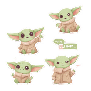 Baby Yoda Stickers Vinyl Car Decal Sticker – Waterproof & UV-Resistant 3.4133333333333336" Baby Yoda Stickers Vinyl Car Decal Sticker – Waterproof & UV-Resistant 3.4133333333333336"