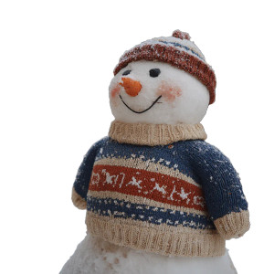 Snowman In Jumper Vinyl Car Decal Sticker – Waterproof & UV-Resistant 3.4133333333333336"