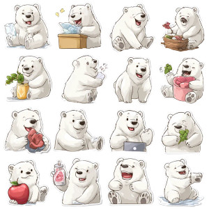 Cute Polar Bear Stickers Vinyl Car Decal Sticker – Waterproof & UV-Resistant 3.4133333333333336" Cute Polar Bear Stickers Vinyl Car Decal Sticker – Waterproof & UV-Resistant 3.4133333333333336"