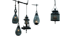 Antique Gothic Lanterns Vinyl Car Decal Sticker – Waterproof & UV-Resistant 5.4